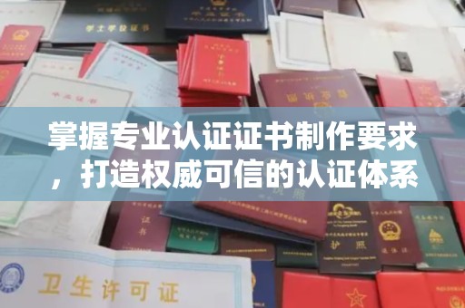 忻州掌握专业认证证书制作要求，打造权威可信的认证体系